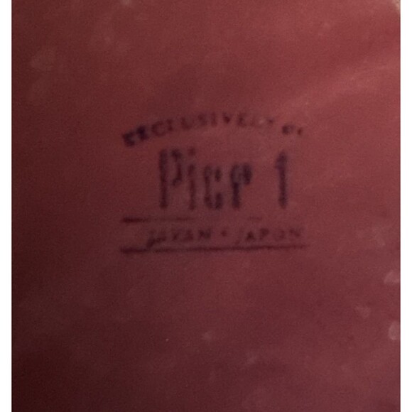 PIER 1 (3) Dinner Plates FESTIVALE Red Made in Japan 10 3/4" Vintage Stoneware - Picture 6 of 6